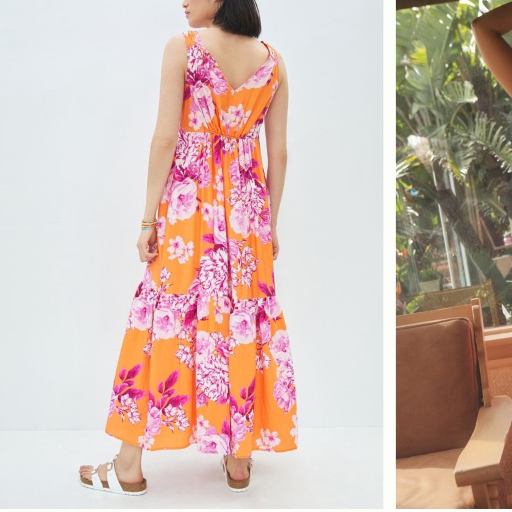 Anthropologie Gathered Maxi Dress - Picture 5 of 10